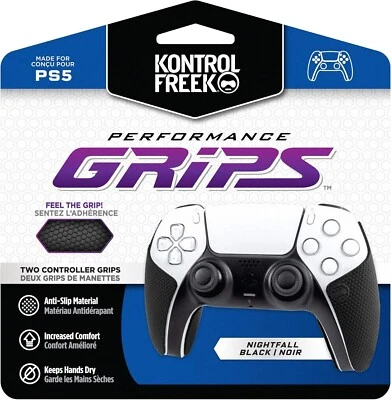 Performance Grips for PlayStation 5 (PS5) Controller (Nightfall Black) - Image 1 of 4