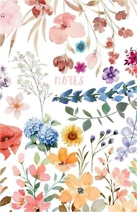 Colourful Floral Notebook: Watercolour Flower Journal Diary Sketchbook (Paperbac - Picture 1 of 1