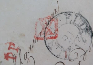 Franco German Baden 1801 Vorphila Elberfeld-Bordeaux Disinfected Rayon StempeL - Picture 1 of 4