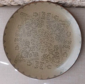 Plato de gres Pier 1 "Batik" 10,5 pulgadas de diámetro reemplazar o servir cocina comedor - Imagen 1 de 4