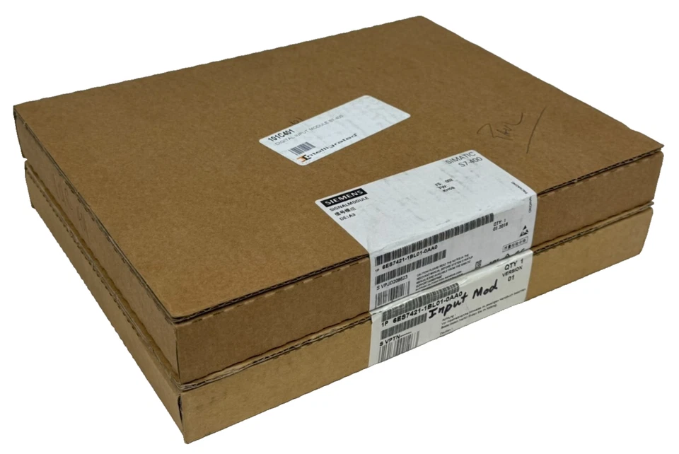 LOT OF 2 NEW SEALED SIEMENS 6ES7421-1BL01-0AA0 INPUT MODULES 6ES7 421-1BL01-0AA0 - Image 1 of 2