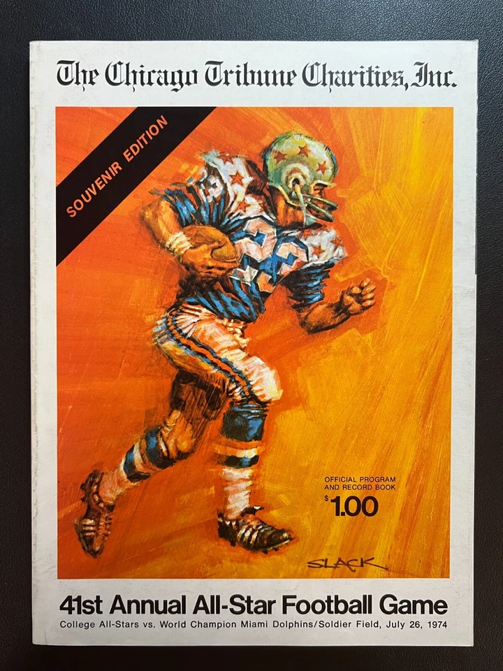 July 26 1974 41st Annual All-Star Football Game Program NCAA Vs M. Dolphins VTG! - Image 1 of 3