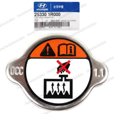 GENUINE RADIATOR CAP for 13-18 AZERA ELANTRA EQUUS SANTA FE SONATA 253301P000 - Image 1 of 2