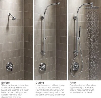 KOHLER Wesin Arched Bath/Shower Hand Shower in Polished Chrome Upgrade System - Image 1 of 4