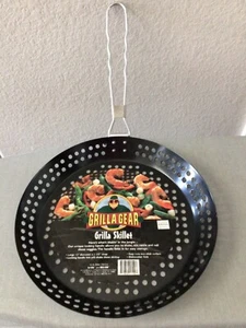 Grilla Gear 12" Non-Stick Grilling Skillet Basket Locking & Folding Handle NEW - Picture 1 of 9