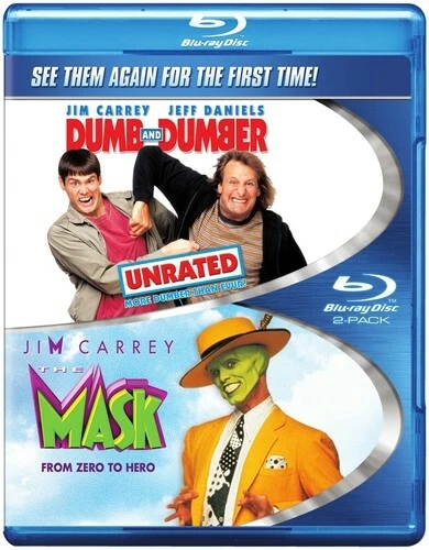 Dumb & Dumber: Unrated / The Mask (Double Feature) [Blu-ray] Jim Carrey, Jeff D - Image 1 of 1
