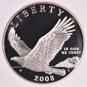 2008-P Bald Eagle Commemorative Silver Dollar - NGC PF70 ULTRA CAMEO - Picture 1 of 3