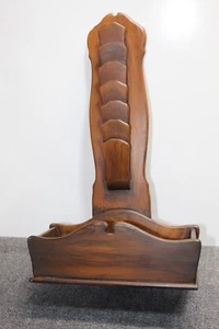 Fioriera porta lettere organizer parete legno casale rustico vintage - Foto 1 di 7