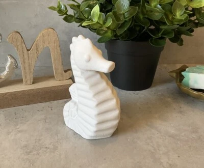 Deko Figur Statue Seepferdchen Kunststein Meer Strand Sommer Unikat *1 - Bild 1 von 3