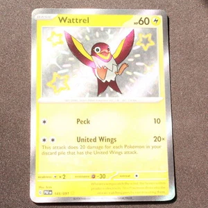 Wattrel 145/091 NM Pokemon SV: Paldean Fates Shiny Rare Holofoil - Picture 1 of 2