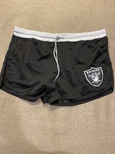 Women's Las Vegas Raiders Nfl Football Mesh Shorts Large L New $50