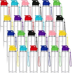 24 plastic water bottles for children Bulk 17 oz. reusable - Picture 1 of 6