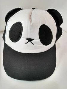 Panda Baseball Cap with Ears adjustable Fastener - Picture 1 of 4