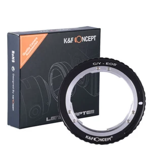 K&F Concept adapter for Contax Yashica CY mount lens to Canon EOS camera 60D 5D3 - Picture 1 of 11