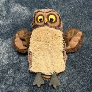 Muñeca de mano de felpa de búho marrón Ikea Vandring Uggla juguete de exhibición de juegos de simulación 10" - Imagen 1 de 10