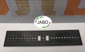 (C 6/10) Lego 4093d Plate 6x28 Train Train 9V Black 7820