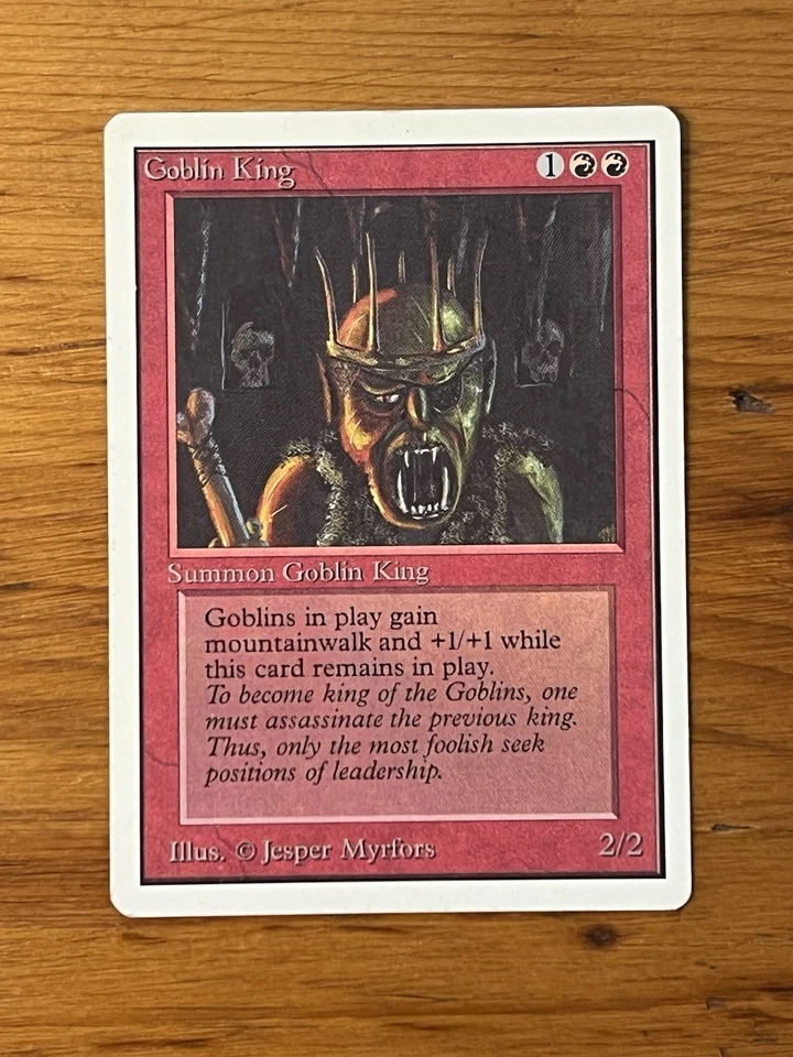 MTG – Magic the Gathering – Goblin King – Unlimited - Image 1 of 2