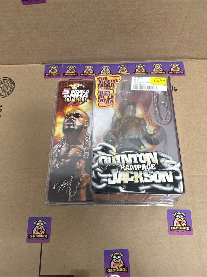 Figura de acción Ronda 5 Campeones del Mundo de MMA Quinton “Rampage” Jackson Serie 1 Foto 1 de 2