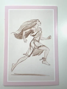Princesas Disney: Pocahontas - ¡Arte conceptual raro! Postal! 3,75 x 4,5" - Imagen 1 de 2