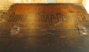 ANTIQUE 100 CAKE WOODEN SOAP CRATE BORAX PHILADELPHIA BROOKLYN NEW YORK BOSTON - Picture 1 of 23