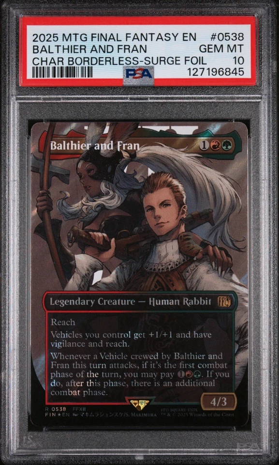 PSA 10 Magic the Gathering MTG Final Fantasy Balthier Fran Surge Foil 0538 - Image 1 of 2