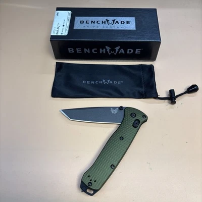 Benchmade 537GY-1 Bailout Woodland Green M4 Blade Pocketknife NEW Rare - Image 1 of 4