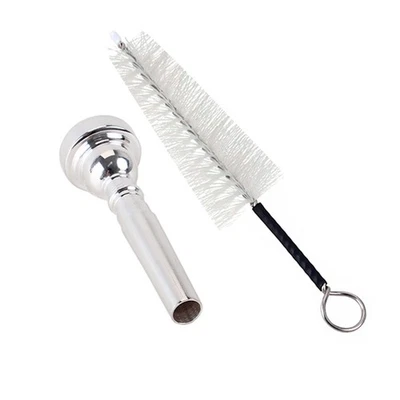 Bocchino per tromba professionale metallo placcato argento Trompeta forma di - Immagine 1 di 4