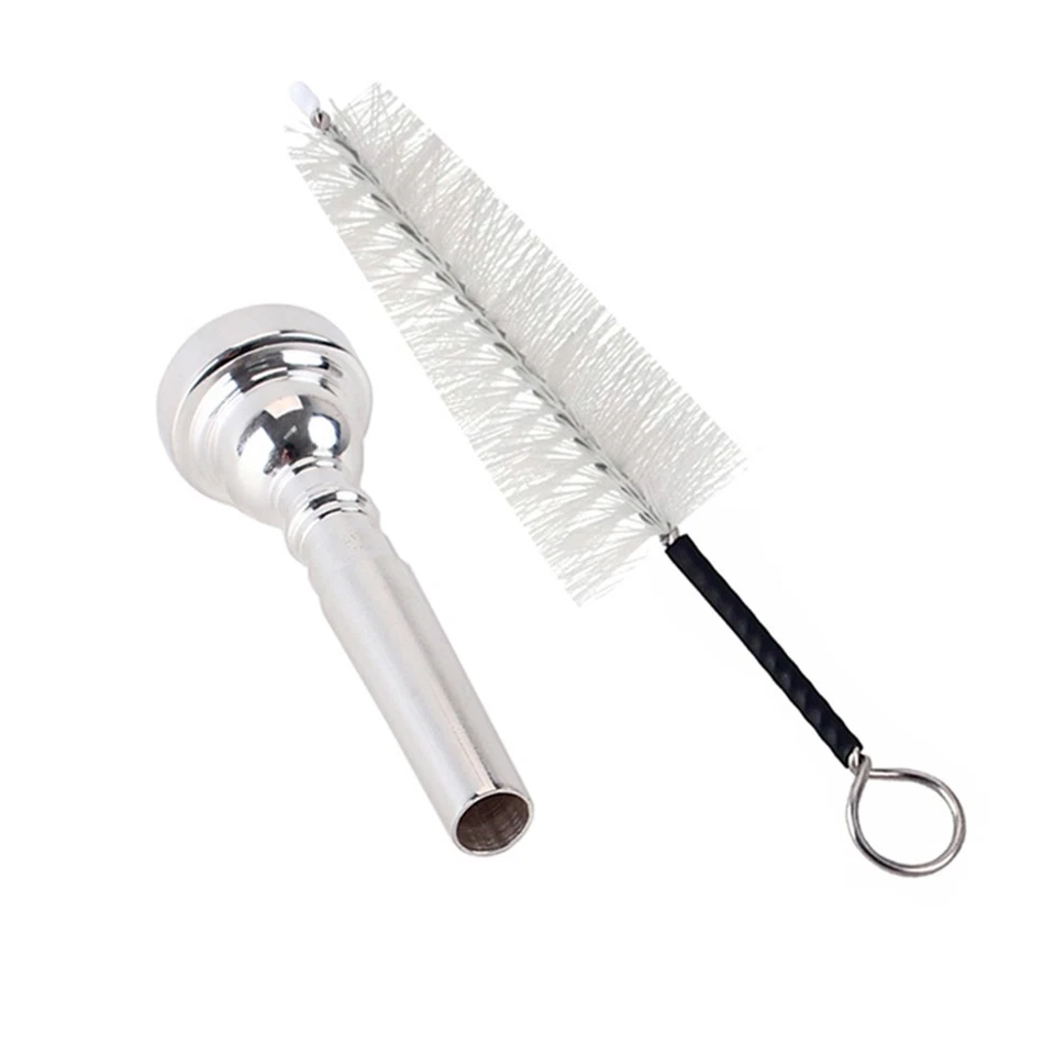 Bocchino per tromba professionale metallo placcato argento Trompeta forma di - Immagine 1 di 4