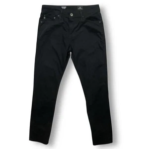 AG Adriano Goldschmied The Everett Slim Straight Jeans Sz 30 SUD Sueded Black - Picture 1 of 10