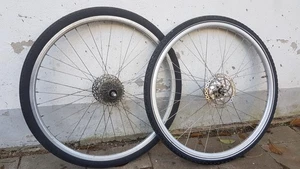 28Zoll Laufradsatz Kompletträder Scheibenbremse 8-fach Kassette Nabendynamo - Bild 1 von 5