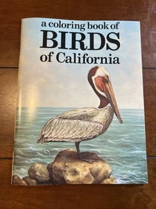 Vintage Birds Of California Unused Coloring Book John G. T. Anderson - Picture 1 of 8