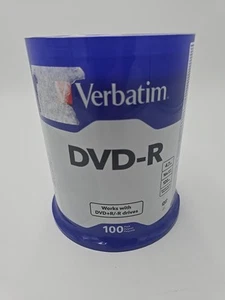Verbatim 97175 DVD+R 4.7GB 16X Tape Wrap - Pack of 100 - Photo 1/5
