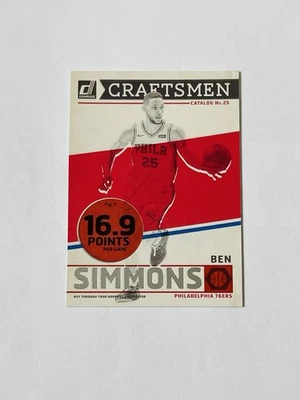 2019-20 Panini Donruss - Craftsmen Ben Simmons #14 - Image 1 of 2