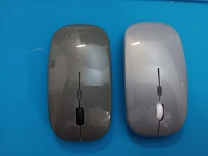 2 Units Bluetooth Wireless Optical Mouse USB Rechargeable RGB Office PC Laptop - Picture 1 of 5