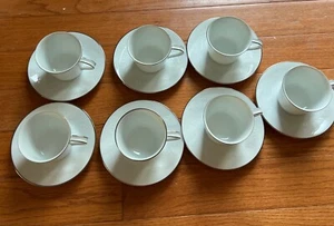NORITAKE REINA 6450Q Cups & Saucers Set of 7 - Picture 1 of 7