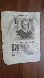 1664 Calvi Scrittori Bergamaschi: Sempronio Suardi, Filologo Sacerdote Bergamo - Picture 1 of 1