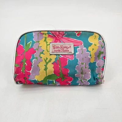 Bolso de Cosméticos Floral Lilly Pulitzer para Estee Lauder Flor Playa Rosa #02 Foto 1 de 4