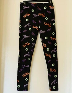 Leggings da donna No Comment NY LA Trick or Treat Halloween nuovi con etichetta - Foto 1 di 8