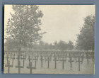 France, Cimetière Allemande avec des croix noires  Vintage silver print.  Tira