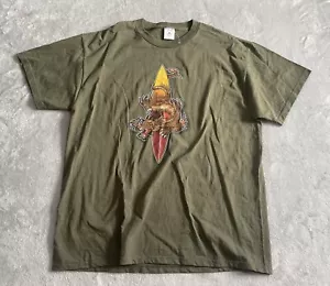 Vintage Surfing T-shirt Dragon Surf Board Design Green Delta Tag Size XL - Picture 1 of 5