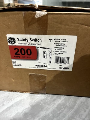Interruptor de seguridad interior 200 amperios 240 voltios sin fusible Foto 1 de 2