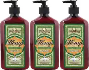 Malibu Tan HEMP BODY LOTION for Dry Skin Hemp Moisturizer, 3-Pack 18 fl oz each - Picture 1 of 6