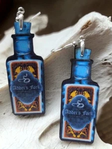 Harry Potter POTION BOTTLE Earrings Handcrafted - Picture 1 of 1