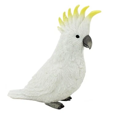 Cockatoo Australian Bird Figurine 9cm – Native Parrot Ornament Home Decor - Imagem 1 de 4