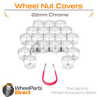 Chrome Wheel Nut Bolt Covers 22mm GEN2 For Opel Commodore [C] 77-82