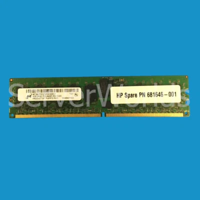 HP  681646-001 4GB 512Mx72 RDIMM - OEM  - Image 1 of 2