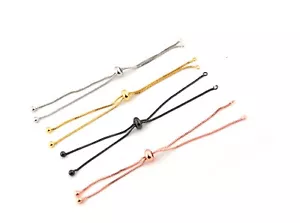 DIY Friendship Bracelet Box Chain with Sliding Fastener 3 Colours UK - Picture 1 of 5