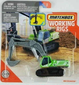 MATCHBOX WORKING RIGS MBX EXCAVATOR GREEN released 2020 - Picture 1 of 4