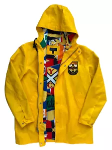 Polo Ralph Lauren RLYC Sailing RL67 Yellow Sailing Yacht Club Raincoat Jacket L - Picture 1 of 19