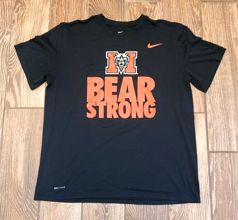 Nike Mercer University Bears Dri Fit Training Shirt Black Football Athletic XL Cover